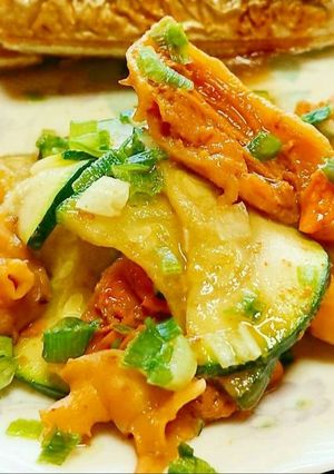 ほやとズッキーニのバター醤油炒め-レシピのメイン写真