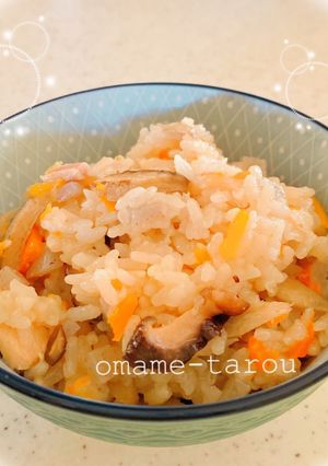 鶏肉とごぼうのおこわ-レシピのメイン写真