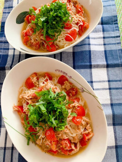 そうめんの冷製パスタ風-レシピのメイン写真