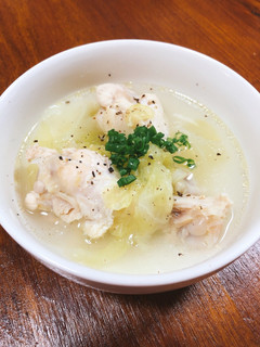 手羽元と野菜のベース塩スープ☆-レシピのメイン写真
