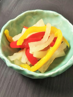 大根とパプリカの酢の物-レシピのメイン写真