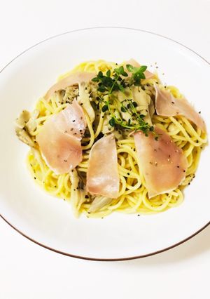 舞茸と生ハムのオイルパスタ-レシピのメイン写真