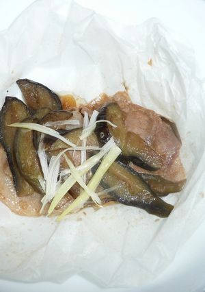ナスと豚肉のごま油風味-レシピのメイン写真