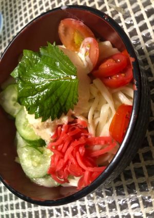 バニラのぶっかけうどん-レシピのメイン写真