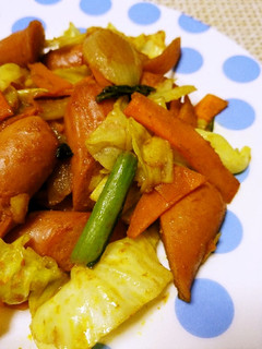 簡単おかず!カット野菜のカレー炒め-レシピのメイン写真