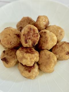 ふわふわやわらかい鶏肉団子の照り焼き-レシピのメイン写真