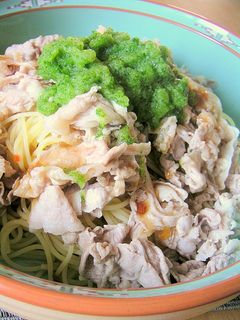 豚しゃぶとおろしきゅうりの冷たいパスタ-レシピのメイン写真