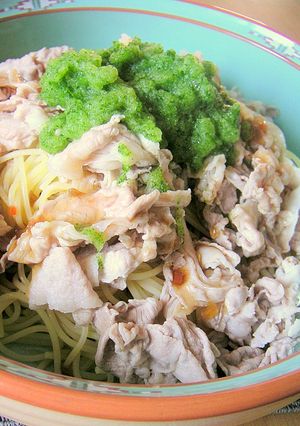 豚しゃぶとおろしきゅうりの冷たいパスタ-レシピのメイン写真