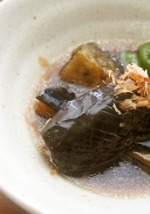 茄子ピーマンの揚げ焼き浸し♪レンチン出汁-レシピのメイン写真