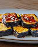 ヘルシー美味い！豆腐のピリ辛海苔巻き♪