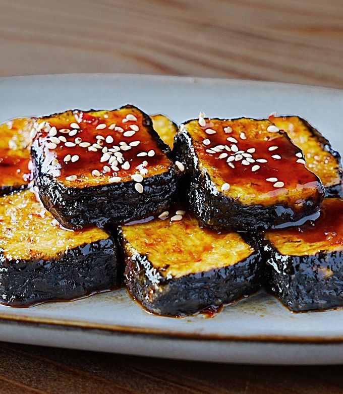 ヘルシー美味い！豆腐のピリ辛海苔巻き♪ by M`sDINER 【クックパッド
