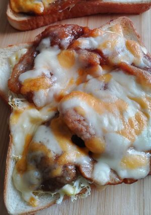 豚肉しょうが焼きトースト-レシピのメイン写真