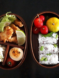 ライムですっきり!鶏天弁当-レシピのメイン写真