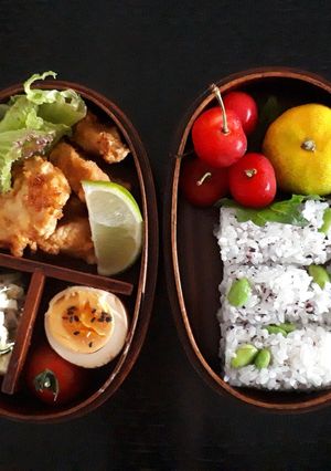 ライムですっきり！鶏天弁当-レシピのメイン写真