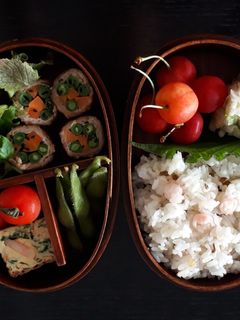 タコと山椒の佃煮の混ぜご飯のお弁当-レシピのメイン写真