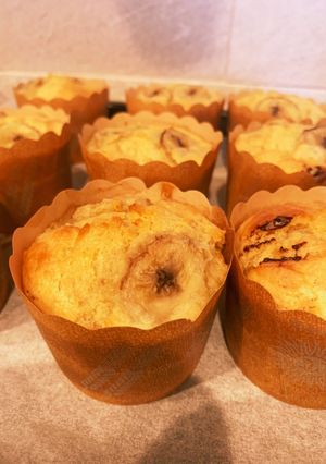 チョコバナナのマフィン-レシピのメイン写真