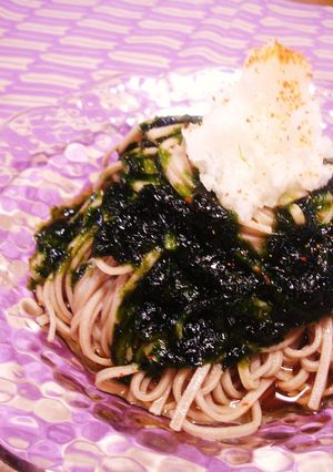 麺つゆに混ぜてかけるだけ♪生のり蕎麦-レシピのメイン写真