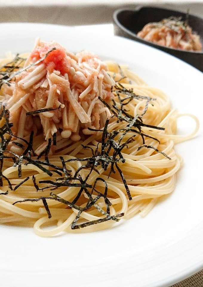 和えるだけで激ウマ☆明太えのきのパスタ-レシピのメイン写真