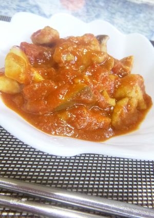 豚肉とエリンギのトマトソース煮-レシピのメイン写真