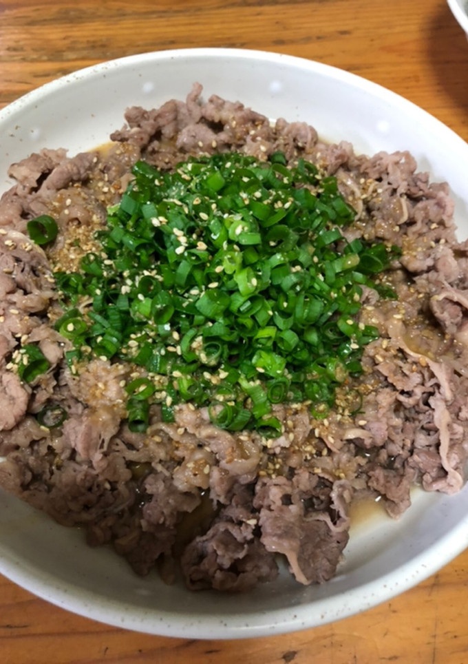 ネギたっぷりスタミナごまダレの焼肉！-レシピのメイン写真