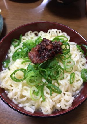 サッポロ一番胡麻塩ネギラーメン梅の香添え-レシピのメイン写真
