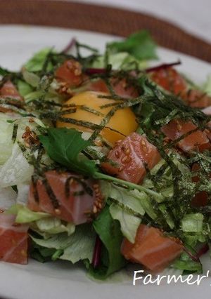 レタスとサーモンのサラダ丼-レシピのメイン写真