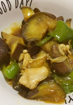 ナスとピーマンの甘辛カレー炒め-レシピのメイン写真