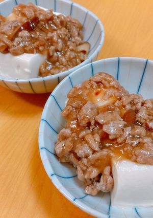 簡単！あんかけ豆腐＊-レシピのメイン写真
