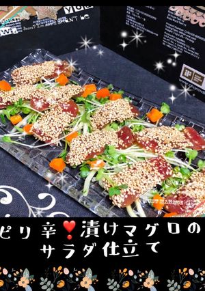 韓国風〜ピリ辛!漬けマグロのサラダ仕立て-レシピのメイン写真