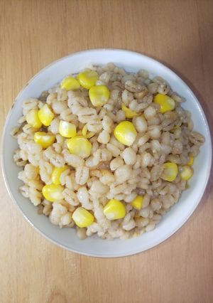 100%押し麦の豆味噌とうもろこし麦飯-レシピのメイン写真