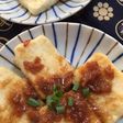豆腐ステーキの梅ソースかけ
