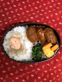 煮込みハンバーグ弁当-レシピのメイン写真