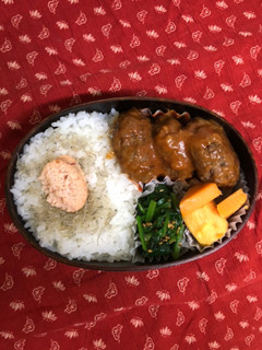 煮込みハンバーグ弁当-レシピのメイン写真