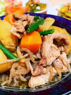 炊飯器でしみしみ☆めんつゆで簡単肉じゃが-レシピのメイン写真
