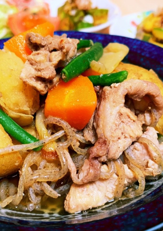 炊飯器でしみしみ☆めんつゆで簡単肉じゃが-レシピのメイン写真