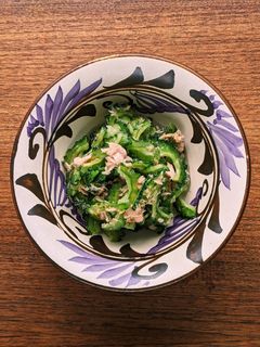 夏はヤミツキ!ゴーヤツナの旨味和え-レシピのメイン写真