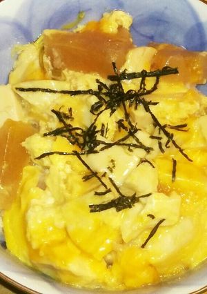 あら煮三段活用│鰤あら煮→煮豆腐→卵とじ-レシピのメイン写真