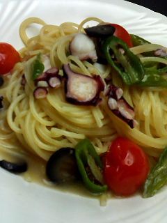トマトとタコとしし唐のパスタ-レシピのメイン写真