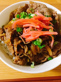 ⁑すき焼きのたれで作る、一人分牛丼⁑-レシピのメイン写真