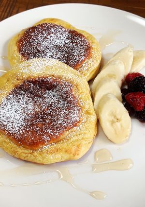 ふわふわバナナ風味パンケーキ-レシピのメイン写真