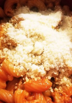 レンジ洗い物少★焼売でマカロニボロネーゼ-レシピのメイン写真