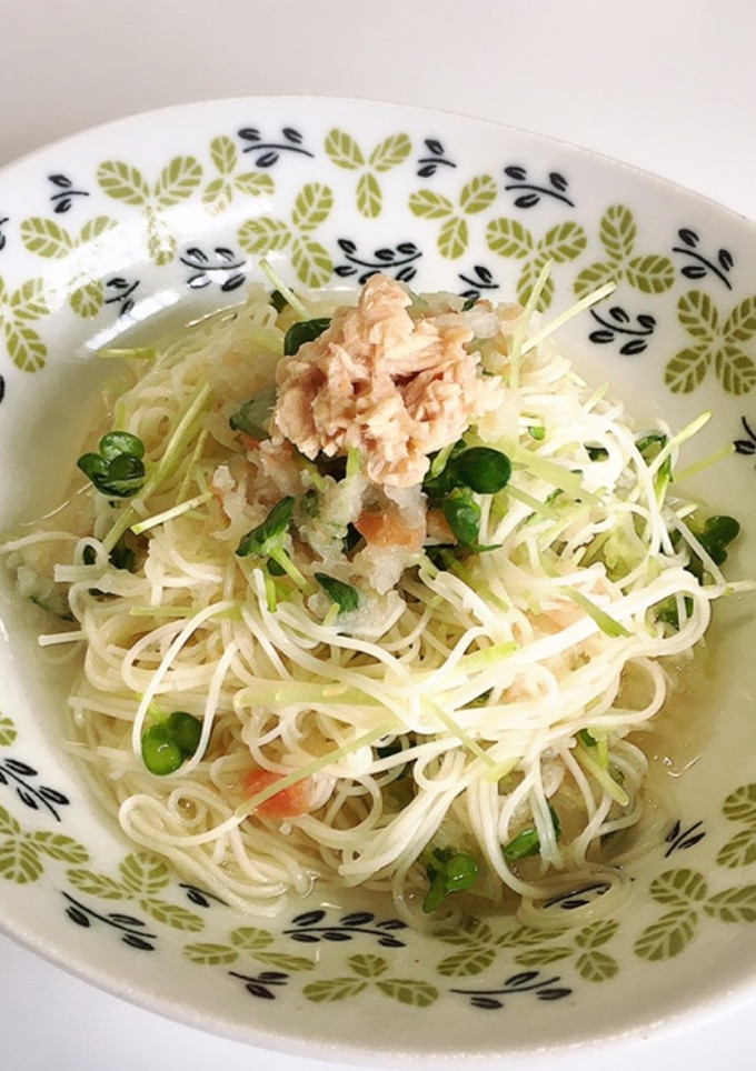 大根と梅干しのさっぱり素麺-レシピのメイン写真
