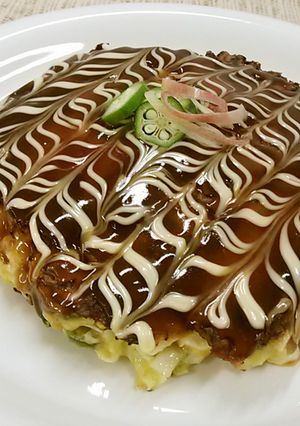 みょうがとオクラのお好み焼き-レシピのメイン写真