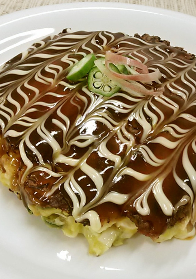 みょうがとオクラのお好み焼き-レシピのメイン写真