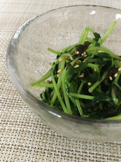 豆苗の塩昆布炒め-レシピのメイン写真