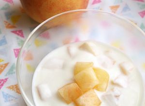 桃ヨーグルト♪レモンの酸味が美味！-レシピのメイン写真