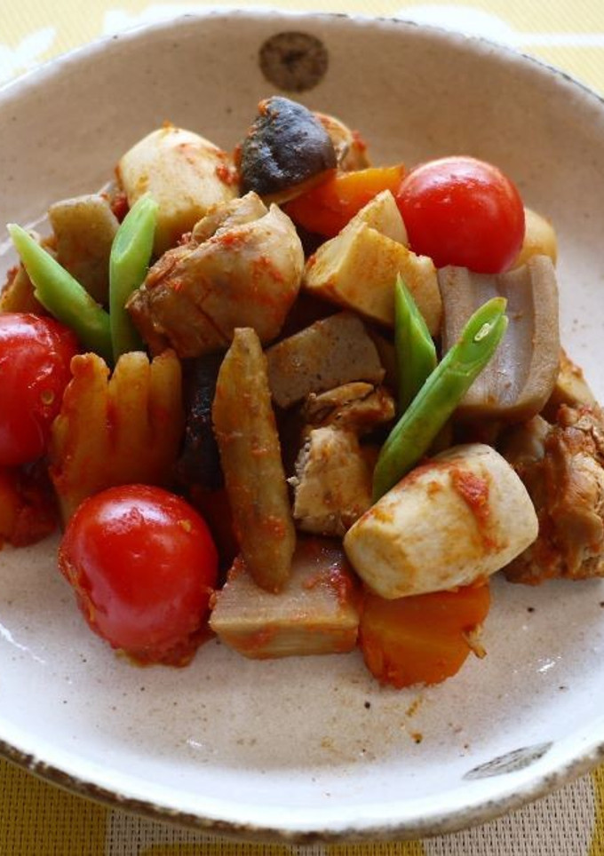 夏のさっぱりトマトがめ煮-レシピのメイン写真