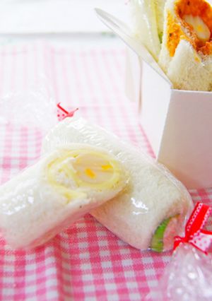食パンで巻くだけ！チーかまロールサンド-レシピのメイン写真