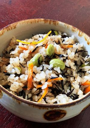 ひじきたっぷり炊き込みご飯-レシピのメイン写真