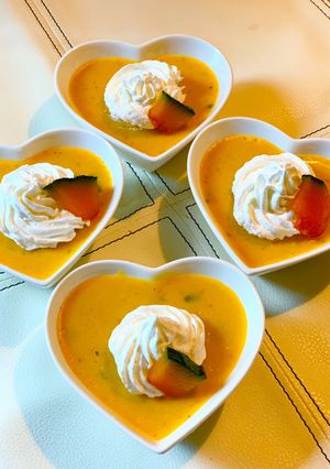 南瓜の煮物をリメイク♪かぼちゃ豆乳プリン-レシピのメイン写真